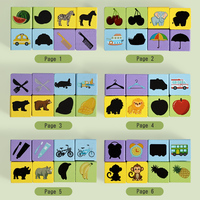 Juego de Bloques de Construcción de Madera Youkebei, Rompecabezas Educativo con Patrones de Animales para Niños (4-6 Años)