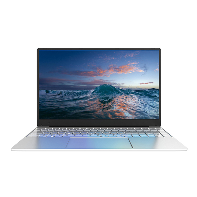 2021 NEW 15. 6-inch Silver White Laptop with Fingerprint Unlocking Function CPU Intel Celeron3865u 16g 1TB