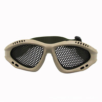 Lunettes tactiques en acier à mailles métalliques Protection de filet de Paintball Lunettes de chasse Équipement de défense personnelle