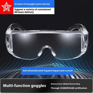 男性と女性のためのANSI Z87認定UV保護安全メガネクリア防霧スクラッチ耐性レンズ - Product Image 6