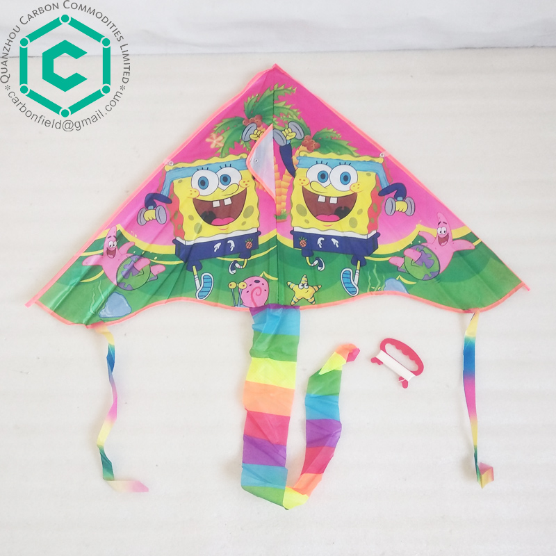 Милый полноцветный Летающий воздушный змей с мультяшным принтом для детской игры на открытом воздухе, рынок Польши