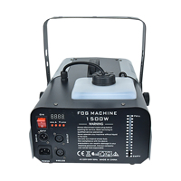 Machine à fumée MOKE 1500W 4 couleurs RGB avec lumières LED 3W, machine à fumée de scène traditionnelle pour mariages et événements