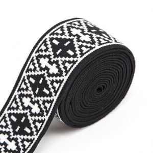 Sangle élastique en nylon recyclé personnalisée, sangle élastique épaisse et résistante en RPET, sangle élastique en polyamide recyclé de 50 mm pour vêtements - Product Image 2