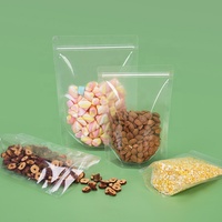 Poche Verticale Refermable Ziplock Transparente en Plastique pour Alimentaire Avec Fermeture Éclair