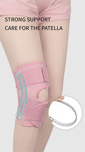 Genouillères ajustables et respirantes pour femmes avec double support à ressort, genouillère à rotule ouverte pour le sport, la course, la gym et le fitness - Product Image 5