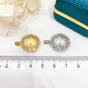 Colgante de Plata S925 para DIY con Perlas, Soporte para Cuentas Redondas de 11-13mm, 30680, Colgante para Corrector, Dijes de Diamantes, Categoría de Producto - Product Image 4
