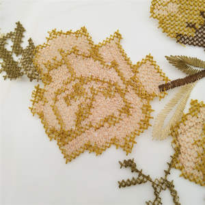 Tissu en dentelle brodée en maille de haute qualité, parfait pour les robes de haute couture et les créations de vêtements de soirée luxueux - Product Image 6