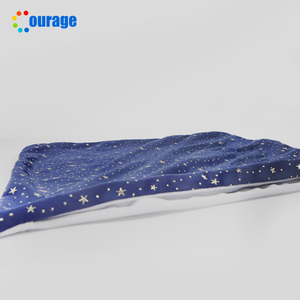 <span class=keywords><strong>Housse</strong></span> <span class=keywords><strong>de</strong></span> coussin blanche en polyester doux avec impression étoiles et ciel - Product Image 5