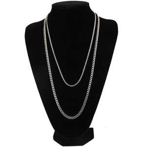 Bijoux cadeau <span class=keywords><strong>Choka</strong></span> Hip Hop cubain lien de bordure hommes Miami chaîne en acier inoxydable collier cubain lien chaîne - Product Image 6