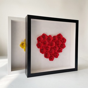 Black and White Wood-Colored MDF Decorative Photo <strong>Frame</strong> Deep 3D/5D Shadow Box Retro/Simple Style Sizes 12x16 and 6x8" - Product Image 4