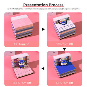 Calendario de Papel 3D con Conejito Comandante Rosa, con Capas Desprendibles y Papel de Arte Pastel para Manualidades - Product Image 5