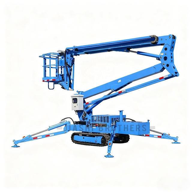 Aerial Work Platform Telescopic Articulating Boom Lift 200kg Capacity Electric Powered Engine/Motor High Load Moment for Rental