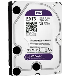 WD Purpleテラバイト監視ハードディスクドライブ-5400 RPMクラスSATA6ギガバイト/秒64MBキャッシュ3.5インチ-WD20PURX