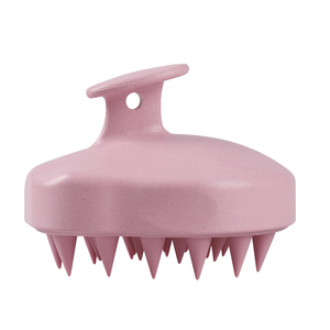 Brosse de massage du cuir chevelu en silicone et paille de blé biodégradable pour stimuler la croissance des cheveux - Product Image 3