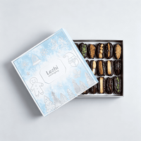 Boîtes cadeaux en carton rigide pour chocolats, avec couvercle et base, finition mate, pour emballage de dattes