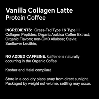 Boisson au café riche en protéines OEM, stimulant énergétique instantané, collagène, saveur vanille, poudre de café protéinée, suppléments énergétiques à base de plantes