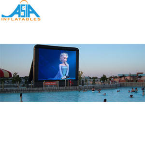 Impermeable piscina al aire libre pantalla de cine con proyector - Product Image 2