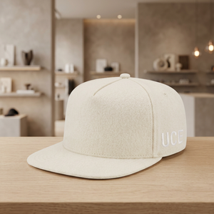 Gorra de Campamento Beige de 6 Paneles, Gorra Casual con Letras Blancas en el Lateral - Product Image 2