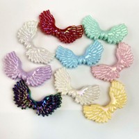 Perles en acrylique plaquées UV en forme de cœur, couronne de fleurs, pour chaîne de téléphone DIY, stylo à perler, perles en vrac, vente en gros