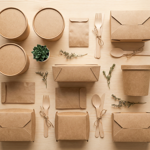 Boîtes d'emballage alimentaire jetables en papier recyclé de qualité supérieure, taille moyenne, faible MOQ, abordables, polyvalentes, économiques, MOQ 1000 pièces - Product Image 3