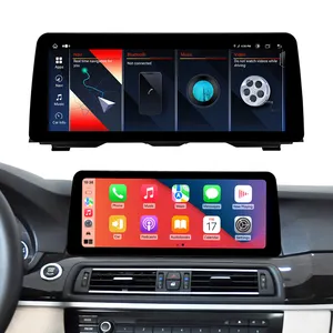 ZLH Android 13 12.3 pollici HD1920 * 720P Touch Screen Carplay Auto per Bmw 5 serie F10 F11 Cic Nbt 2011 2014 Bt Gps 4G Radio Wifi