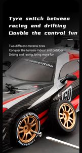 <span class=keywords><strong>1</strong></span>:16 4wd Control remoto <span class=keywords><strong>RC</strong></span> con neumáticos de deriva adicionales regalo para niños Racing Drift Car Toy 2,4G <span class=keywords><strong>GT</strong></span> Sport - Product Image 6