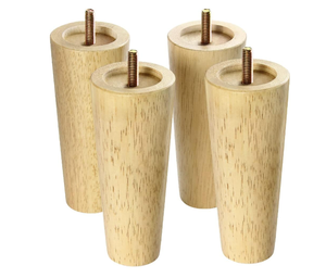 Patas de Repuesto para Muebles de Madera, Cónicas, Redondas y Cuadradas, para Uso Doméstico - Product Image 1