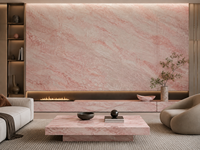 Dalles de marbre crème Rosa pour îlots de cuisine, lavabos de salle de bain, comptoirs de bar, tables consoles et grands panneaux muraux décoratifs