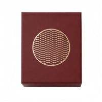 Boîte cadeau personnalisée en or gaufré Ciel et Terre, impression à la demande, production en usine