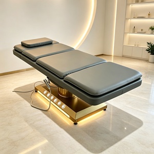 3-Motor Electric Beauty Bed <b>Height</b> <b>Adjustable</b> Modern Salon Massage <b>Table</b> Memory Foam Aesthetic Bed PU for Medical Spa - Product Image 5