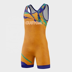 Áo Đấu Vật 100% Polyester Singlets Nhà Máy OEM Giá Rẻ Tùy Chỉnh Đấu Vật Jersey Singlets - Product Image 6