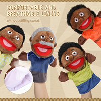 Marionnette à main en peluche anime personnalisée, douce et rembourrée, avec rembourrage en coton PP, peluche super douce pour enfants - Emballage en sac OPP