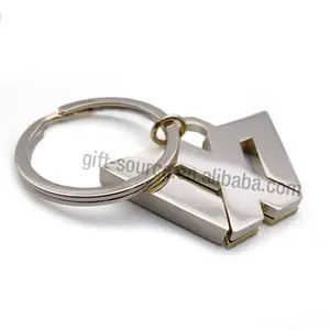 Fashion innovative gifts double plated gold letter X-man movie metal keychain/stainless steel key chain
