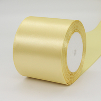 3 pouces * 25 verges/rouleaux de ruban de satin large couleur unie pour les bouquets de mariée de mariage, la ceinture de chaise, l'artisanat de décoration de fête de vacances