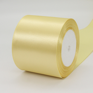 3 pouces * 25 verges/rouleaux de ruban de satin large couleur unie pour les bouquets de mariée de mariage, la ceinture de chaise, l'artisanat de décoration de fête de vacances - Product Image 6