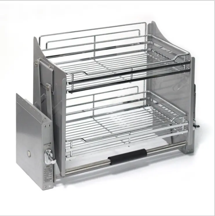 Hot sale kitchen accessories adjustable kitchen cabinet lift basket