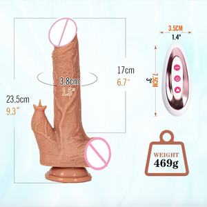 Vibromasseur <span class=keywords><strong>gode</strong></span> rotatif à télécommande confortable USB pour les femmes Masturbation langue réaliste lécher <span class=keywords><strong>gode</strong></span> vibrateur - Product Image 4