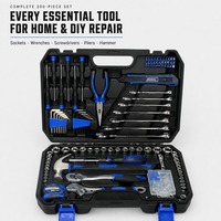 Boîte à outils multifonctionnelle, jeu de clés à douilles de 200 pièces, kit d'outils à main pour la maison, pour les travaux de bricolage et de démontage
