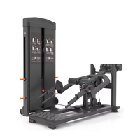 Machine 2-en-1 pour Squat et Soulevé de Terre, pour l'entraînement des fessiers et des ischio-jambiers, usage commercial, à charge par poulies avec doubles poignées