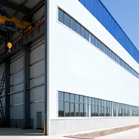 Bâtiment d'entrepôt préfabriqué en structure métallique de conception moderne pour usine