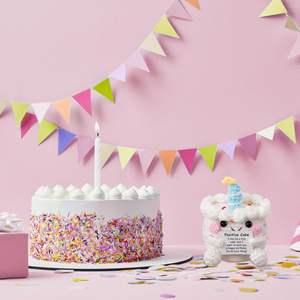 新着かぎ針編み動物売れ筋ポジティブおもちゃ楽しいティーカップピザウール刺繍PPコットン超ソフトぬいぐるみ - Product Image 4