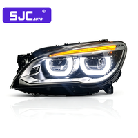 Feux avant LED SJC Auto pour BMW Série 7 F01 F02 2009-2015, installation facile, plug and play.