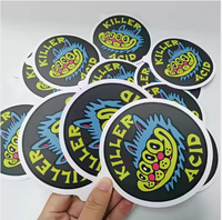 Autocollants adhésifs en vinyle de papier synthétique personnalisés de vente chaude avec Double impression autocollants adhésifs mats de découpe imperméables