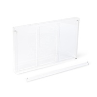 Vitrine en acrylique pour 3 poke-mon Booster Pack avec couvercle magnétique