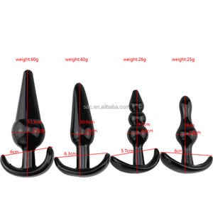 SacKnove toptan yetişkin çiftler Bdsm oyunları prostat masaj aleti 7 adet Set kurşun vibratör boncuk popo fiş yumuşak Anal seks oyuncakları - Product Image 6