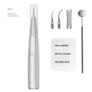 جهاز تنظيف الأسنان بالموجات فوق الصوتية لاسلكي محمول قابل لإعادة الشحن، مقاوم للماء بمعيار IPX6، 5 أوضاع لإزالة الجير والترسبات، ضمان سنة للاستخدام المنزلي - Product Image 3