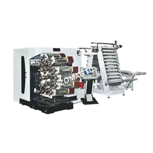 High Productivity UV Solidify PLC Automatic 6 Color Plastic Cup Printing Machine Flexo Printing Plastic Cup Printer Machine