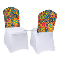Housse de chaise personnalisée avec n'importe quel logo, motif floral éthiopien, style traditionnel éthiopien, pour banquets, hôtels et fêtes