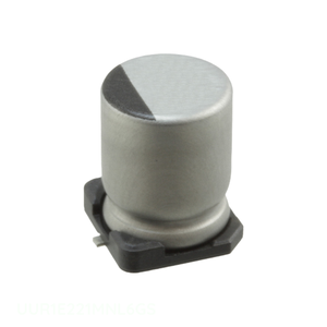 Condensador SMD Original de 220 uF UUR1E221MNL6GS de Montaje Superficial, Aluminio, 220UF, 20%, 25V - Product Image 1