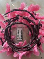 Lampu String LED Bunga Sakura 1,6 Meter 72 Lampu untuk Dekorasi Pesta & Acara Indoor Grosir